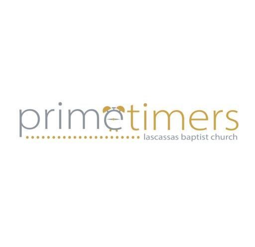 The logo for primetimers lascassas baptist church
