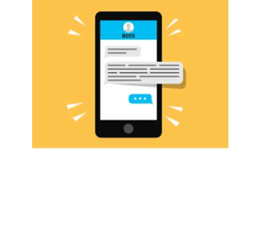 A cell phone with a message on the screen 