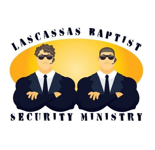A logo for lascassas baptist security ministry