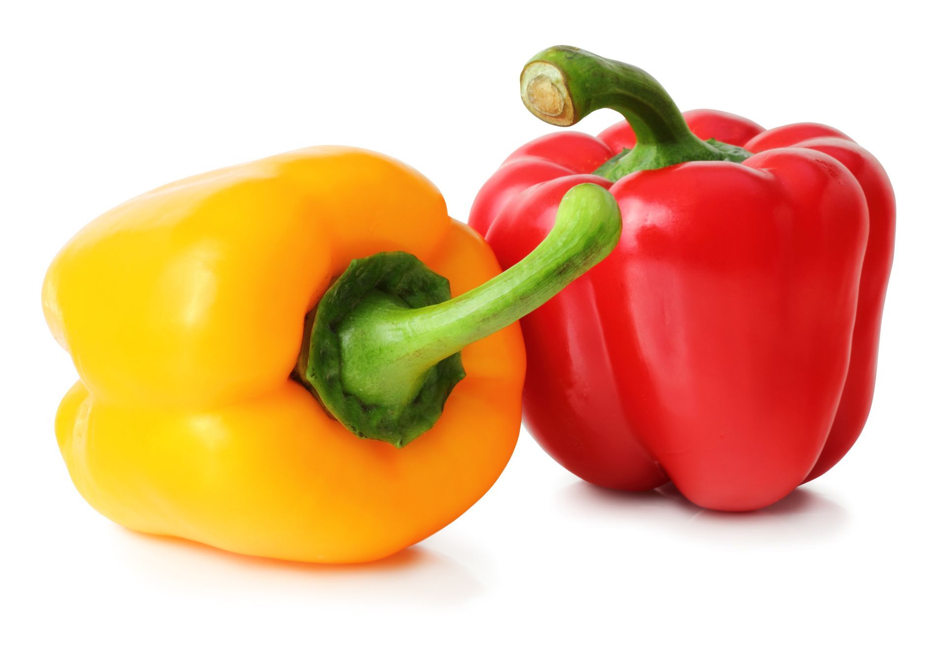peperone giallo e rosso