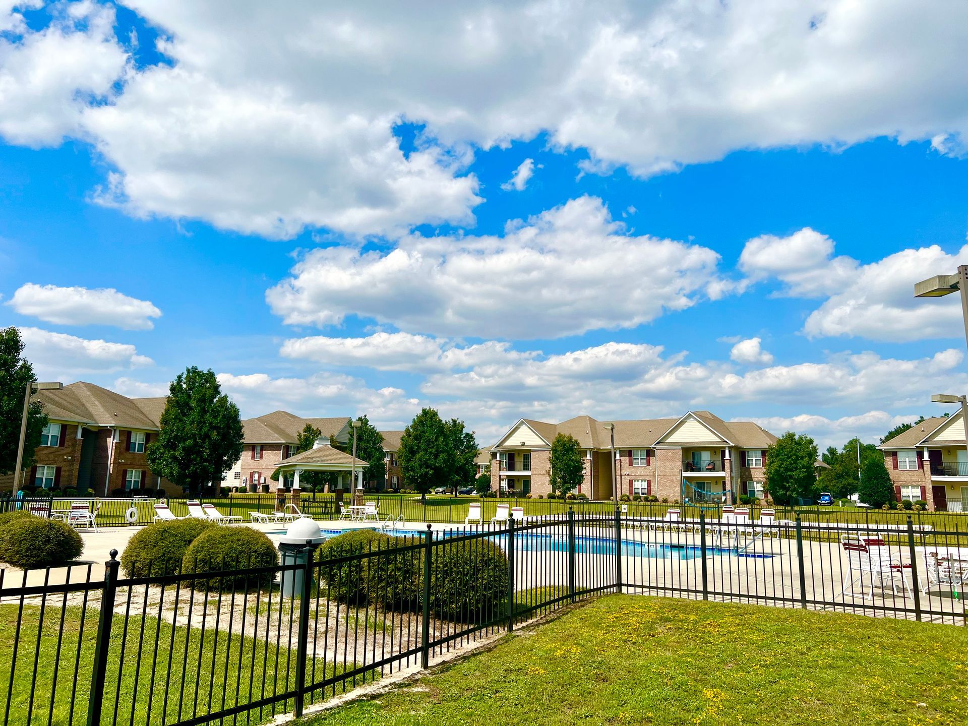 Exterior photo of apartment complex