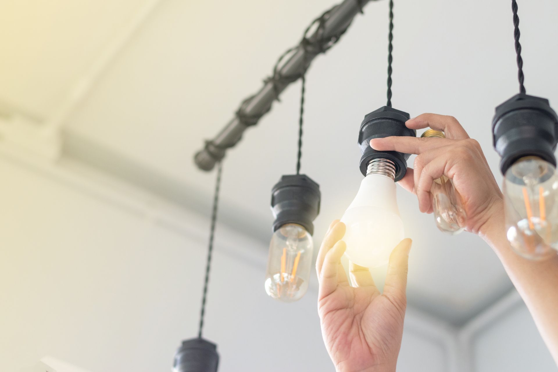 Changing Compact-Fluorescent Bulbs — Richardson, TX — DK Electricians
