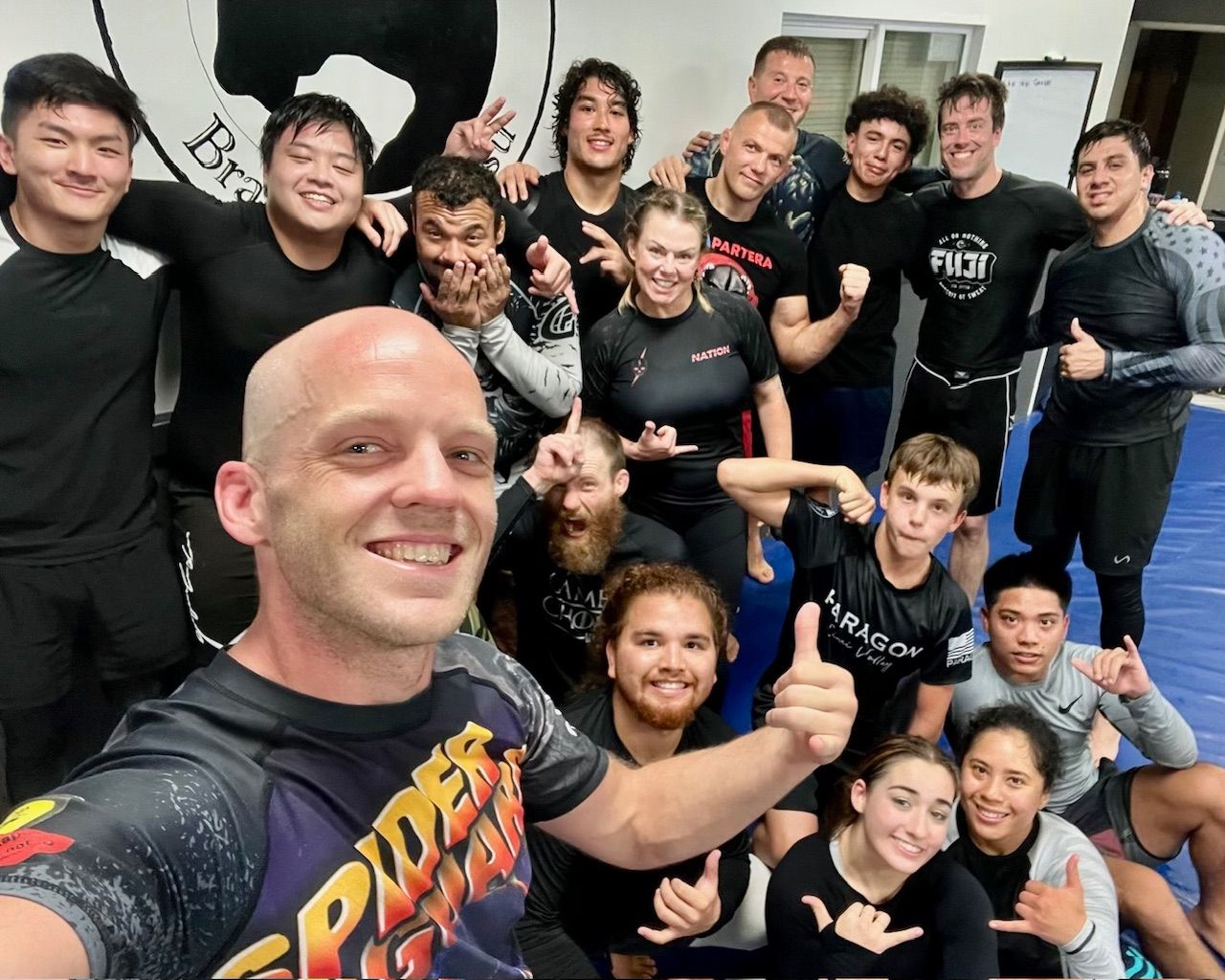 Teen students practicing brazilian jiu jitsu at Paragon Simi Valley in Simi Valley, CA.