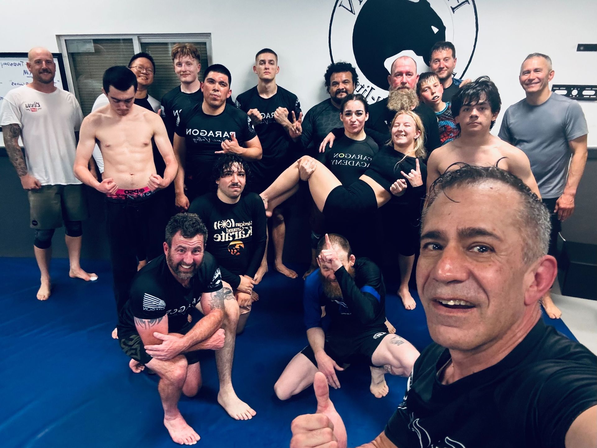 Youth students practicing controlled grappling at Paragon Simi Valley in Simi Valley, CA, building confidence