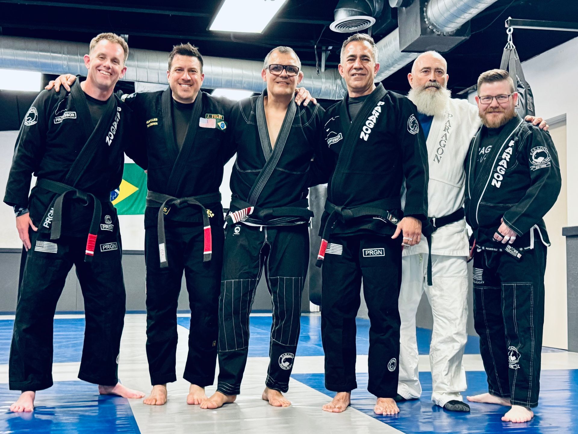 Students practicing Brazilian Jiu-Jitsu techniques at Paragon Simi Valley for lifelong fitness.