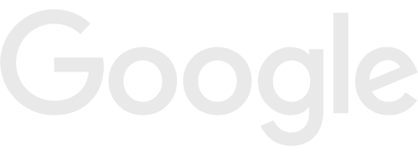 a white google logo on a white background