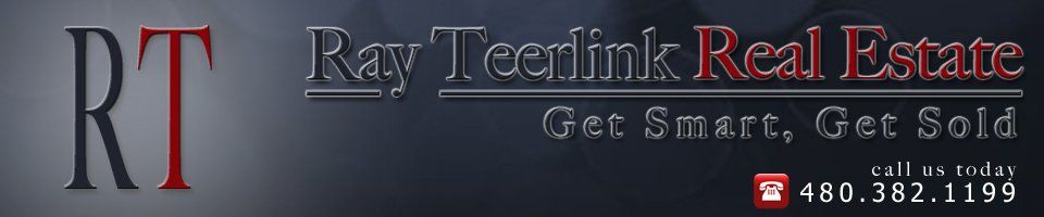 a logo for ray teedlink real estate with a phone number