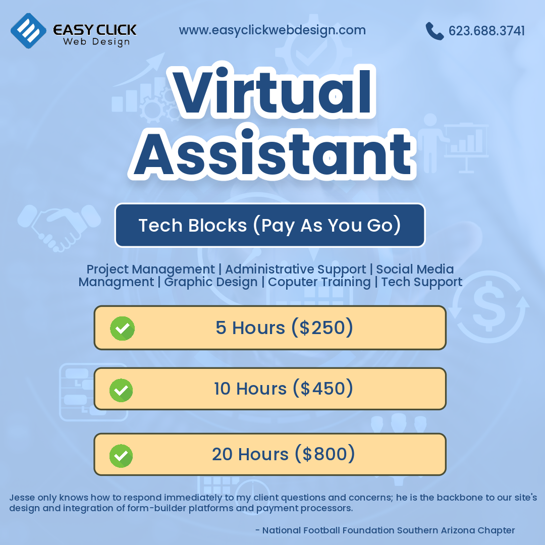 an advertisement for a virtual assistant with a pay as you go option