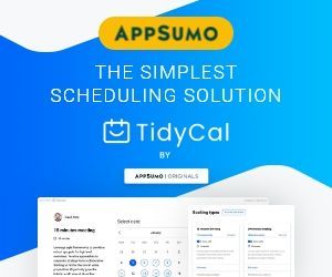 Appsumo is the simplest scheduling solution by tidycal