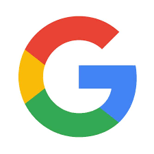 The google logo is a rainbow colored g in a circle.