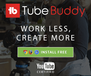 an ad for tube buddy that says work less create more