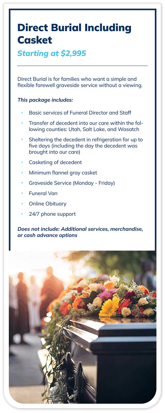 Direct Burial Including Casket