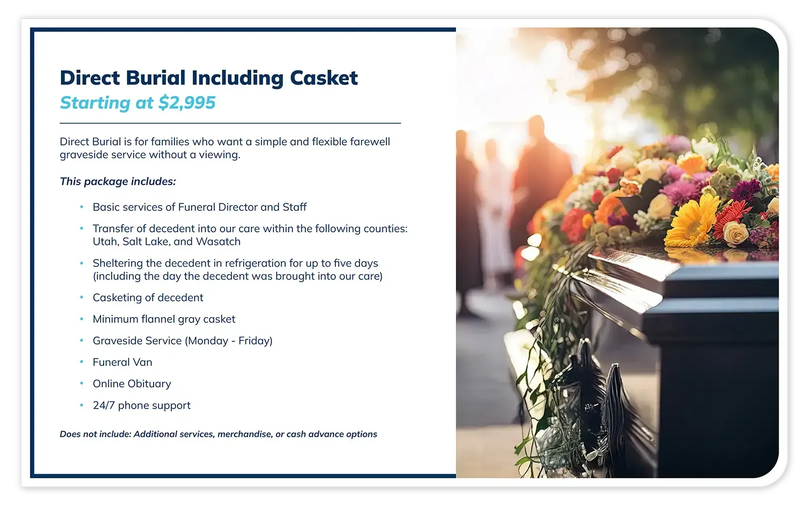 Direct Burial Including Casket