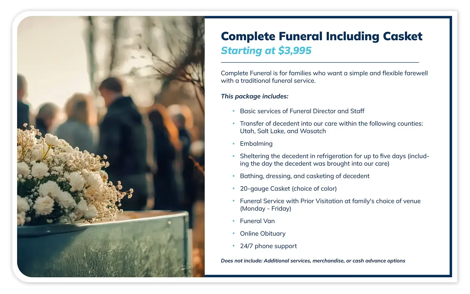 Complete Funeral Including Casket