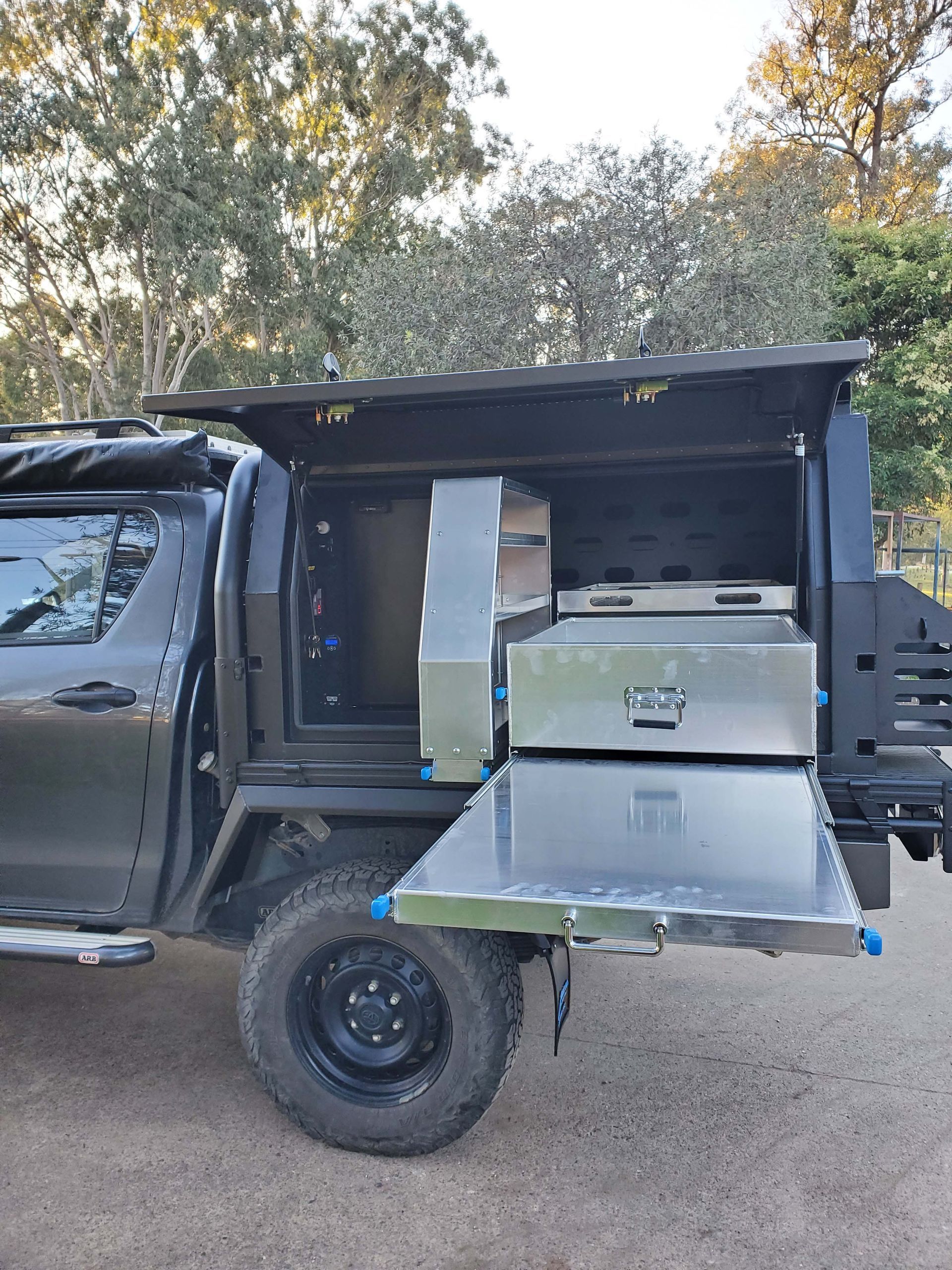 Custom Canopy Kitchen Tray — Wilberforce, NSW — Rolloc Industries