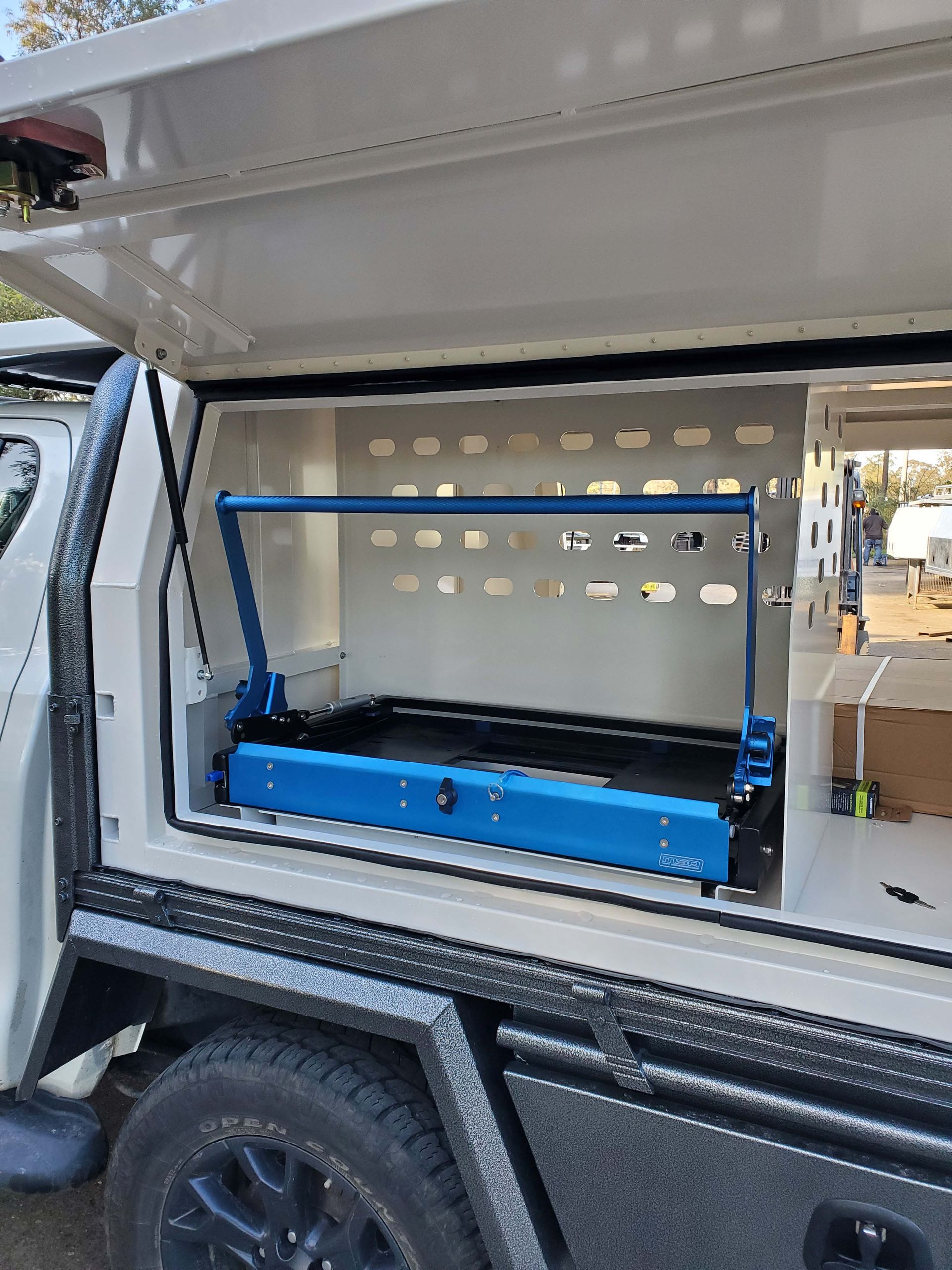 Canopy with Custom Divider — Wilberforce, NSW — Rolloc Industries