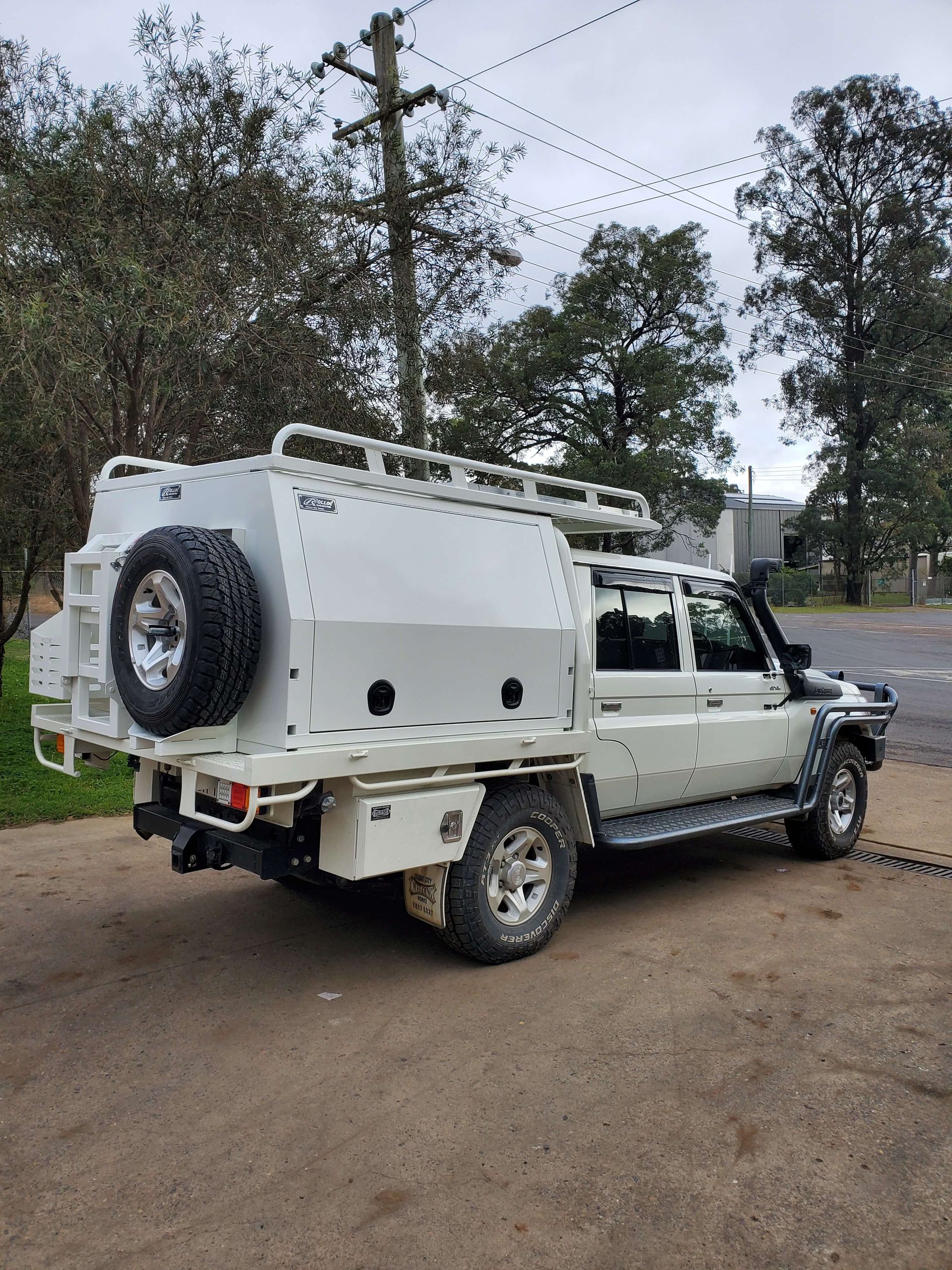 Full White Landcruiser Canopy — Wilberforce, NSW — Rolloc Industries