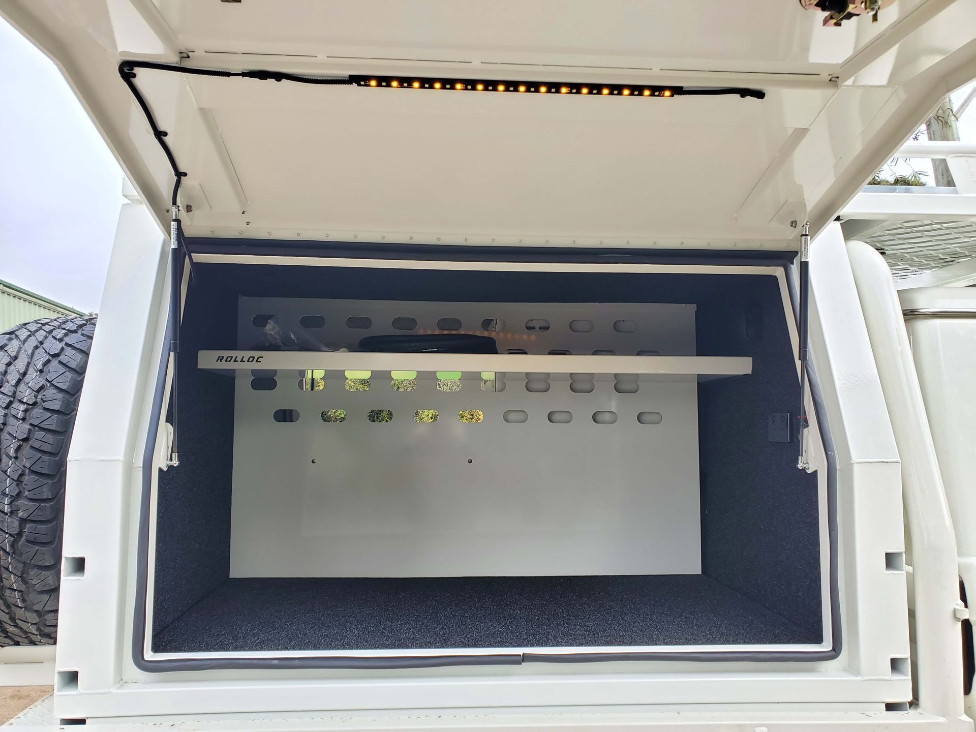 Landcruiser Canopy with Divider — Wilberforce, NSW — Rolloc Industries