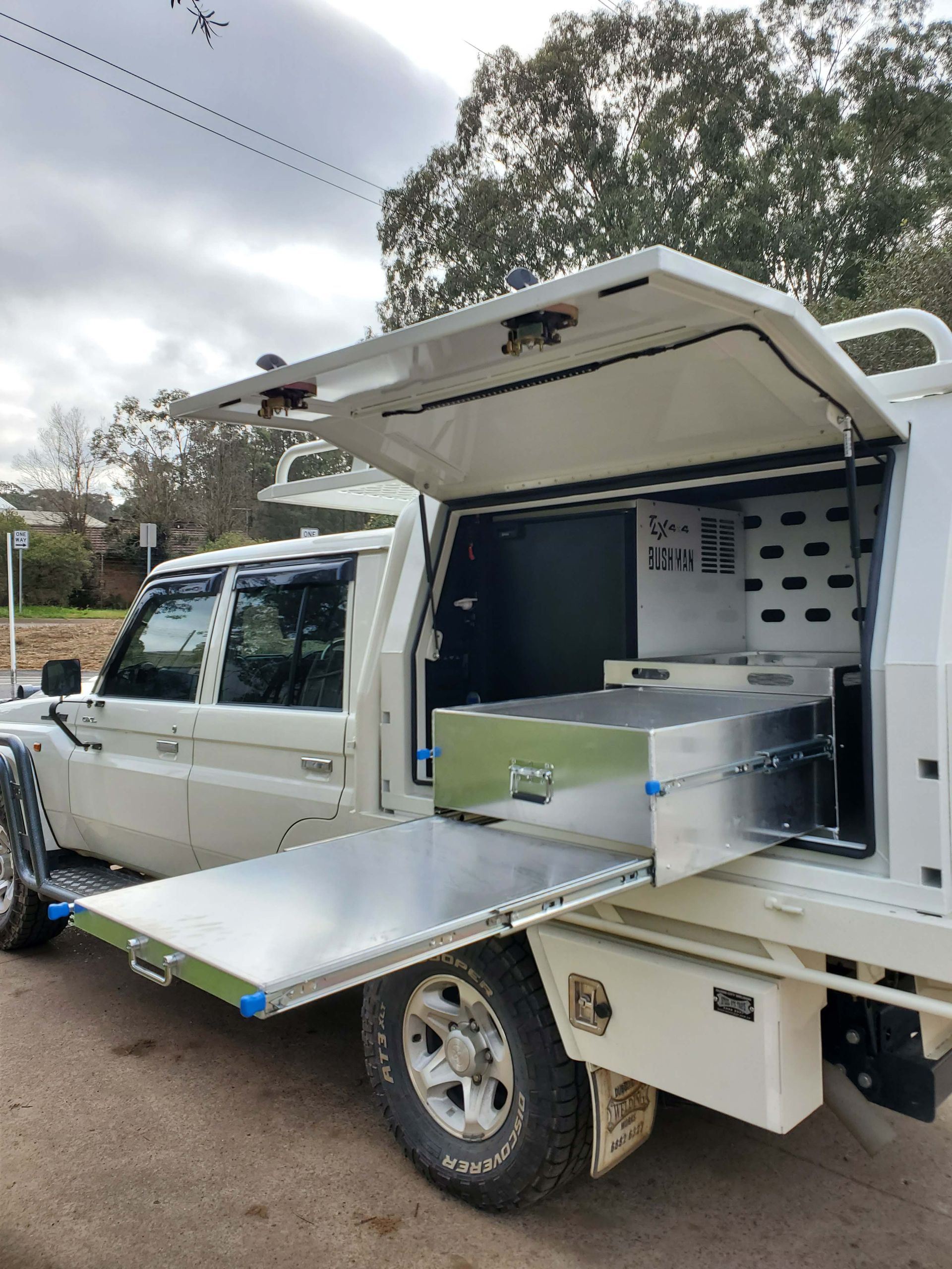 Car With Steel Drawers — Wilberforce, NSW — Rolloc Industries