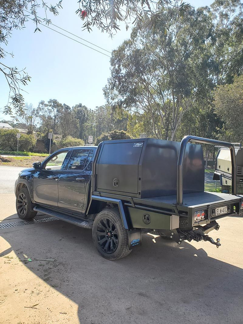 Black Part Tray Canopy Design — Wilberforce, NSW — Rolloc Industries