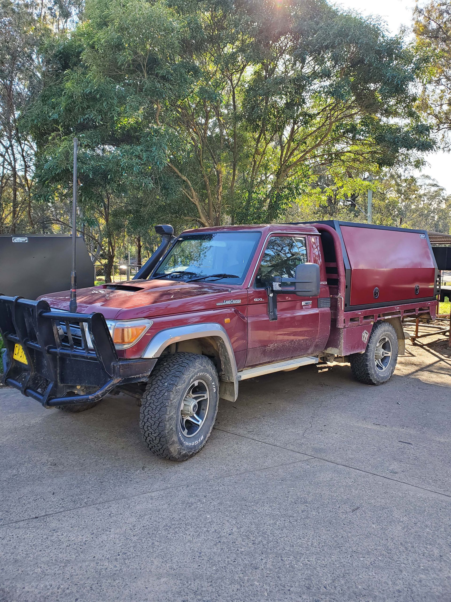 Red Landcruiser Canopy — Wilberforce, NSW — Rolloc Industries