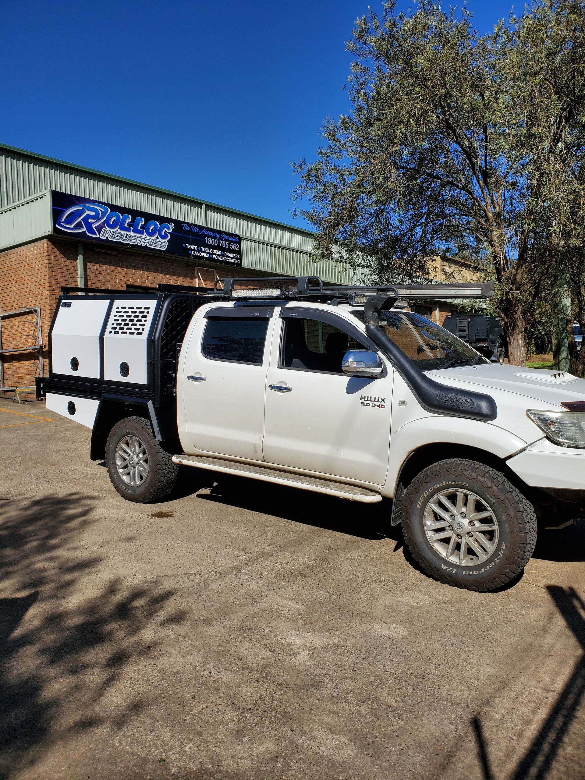 Black and White Colour Canopy — Wilberforce, NSW — Rolloc Industries