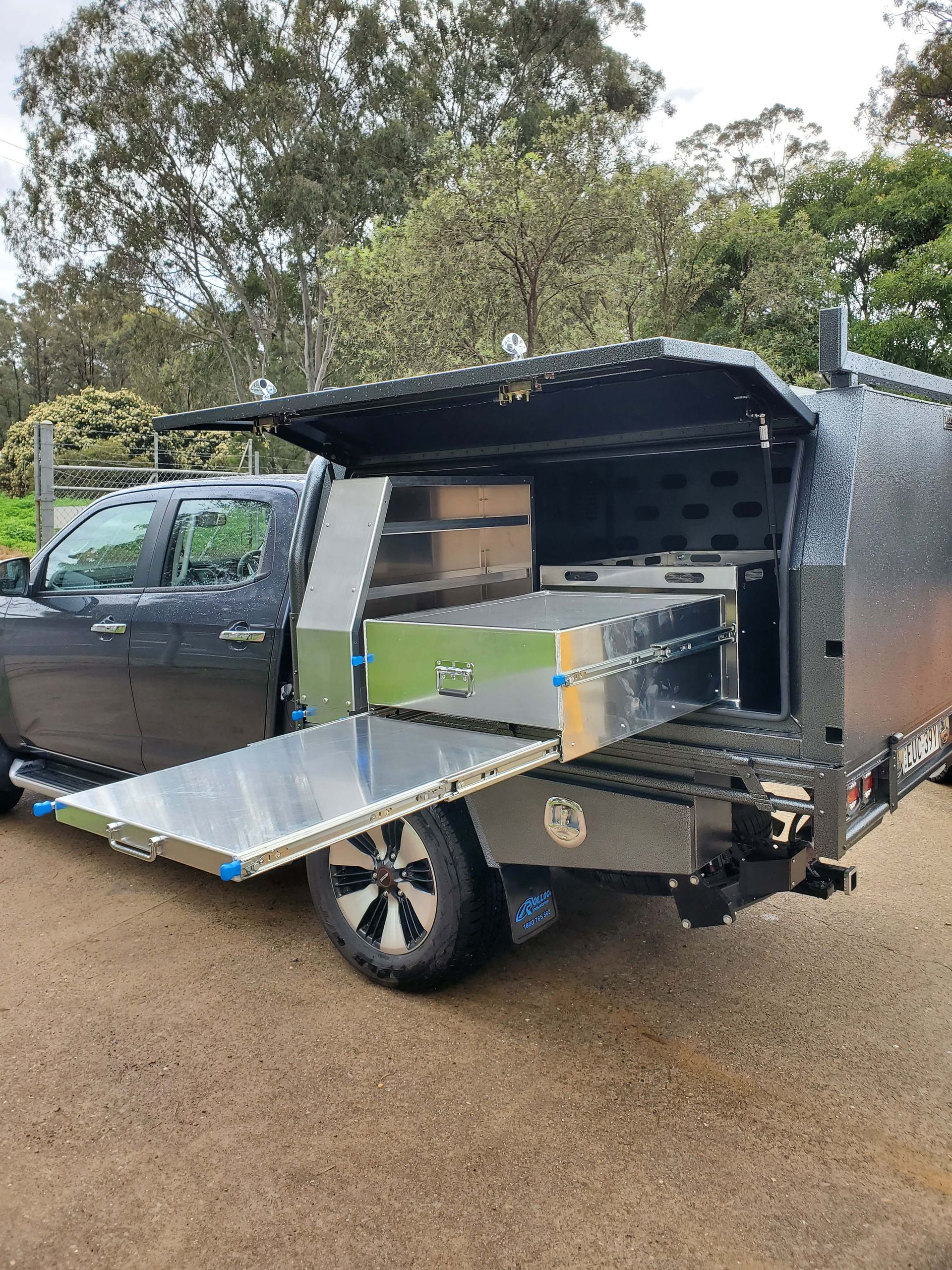 Canopy with Drawers — Wilberforce, NSW — Rolloc Industries