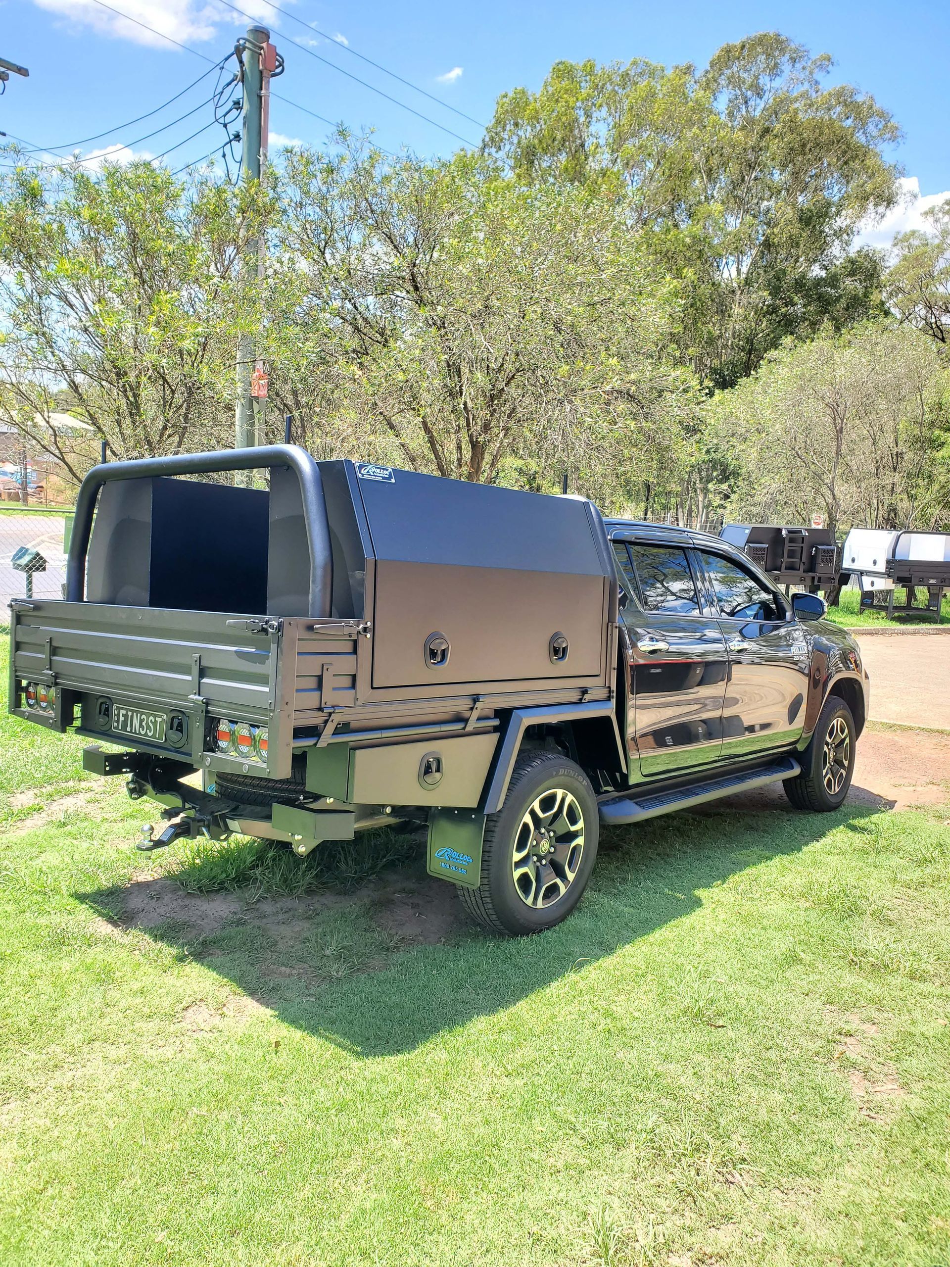 Truck on Grass — Wilberforce, NSW — Rolloc Industries