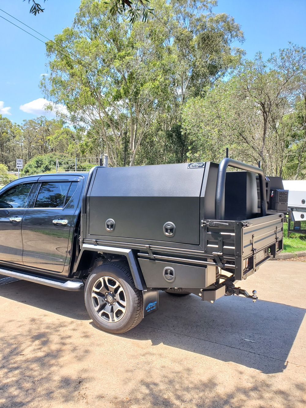 Matte Black Side Opening Toolbox — Wilberforce, NSW — Rolloc Industries