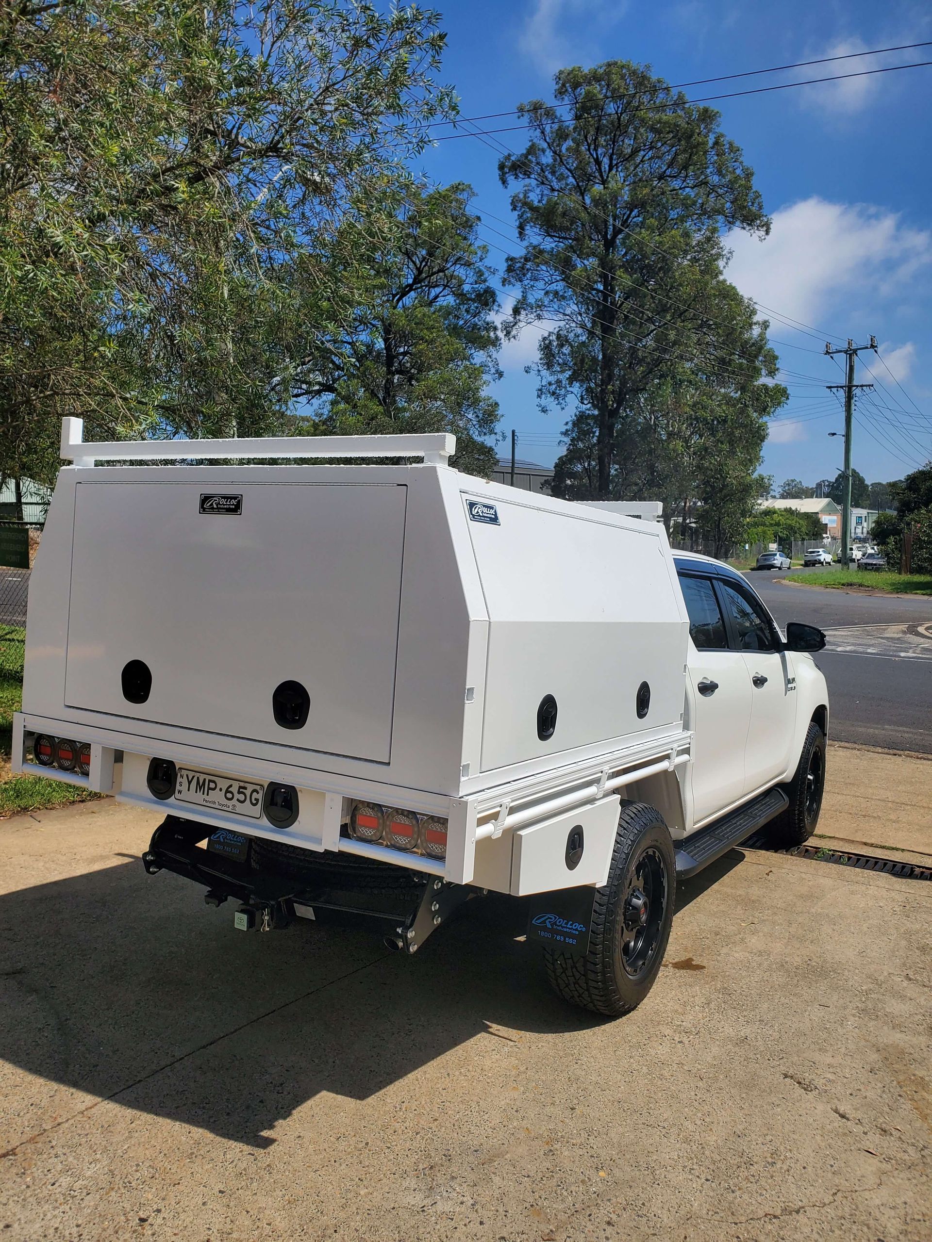White Full Size Canopy — Wilberforce, NSW — Rolloc Industries