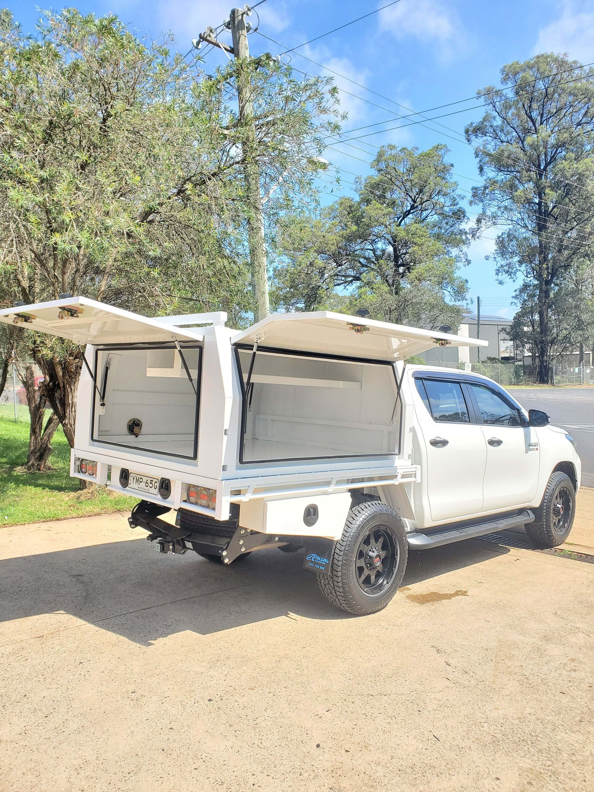 Wide Space White Canopy — Wilberforce, NSW — Rolloc Industries