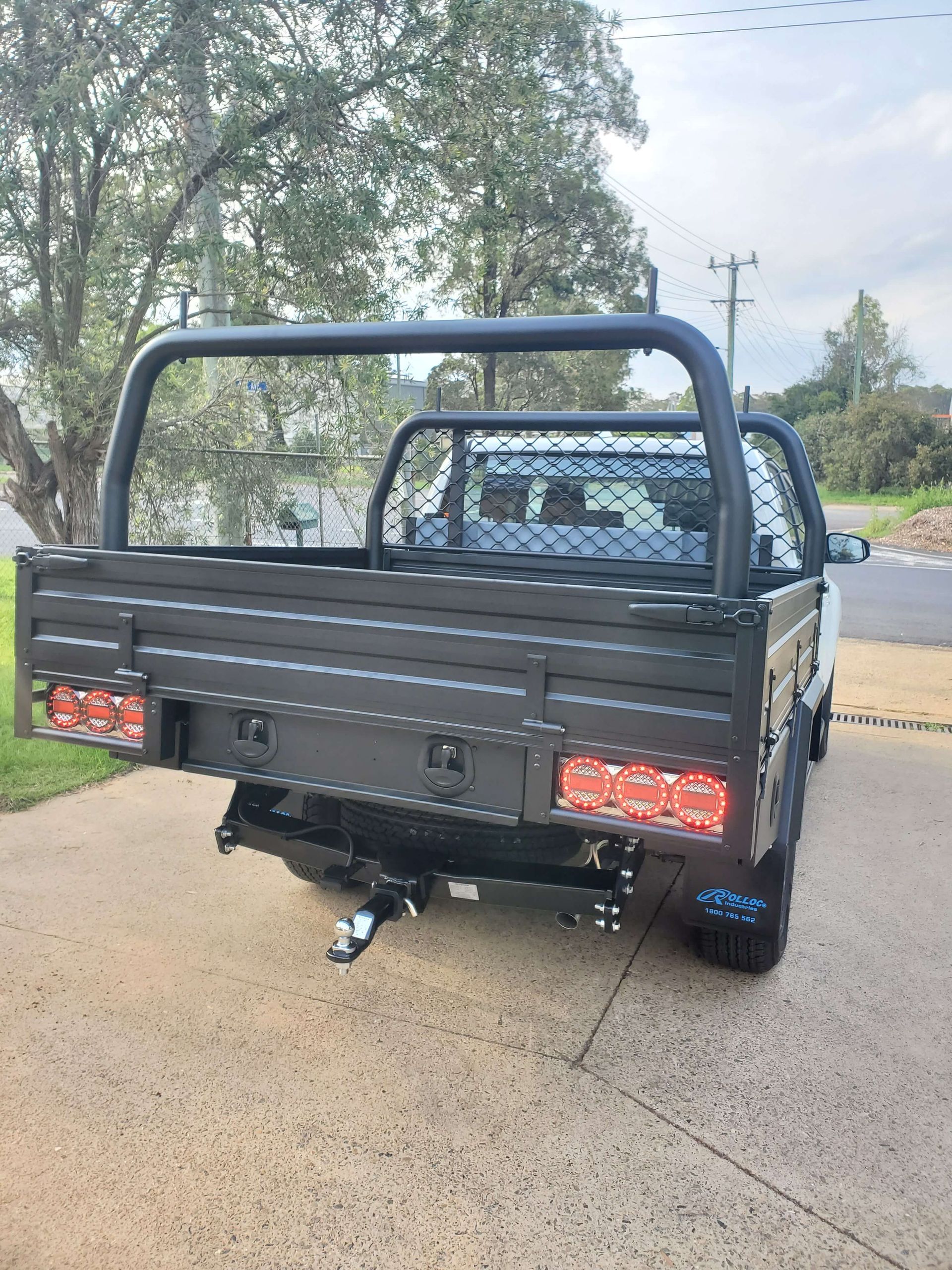 Installed Black Tray — Wilberforce, NSW — Rolloc Industries