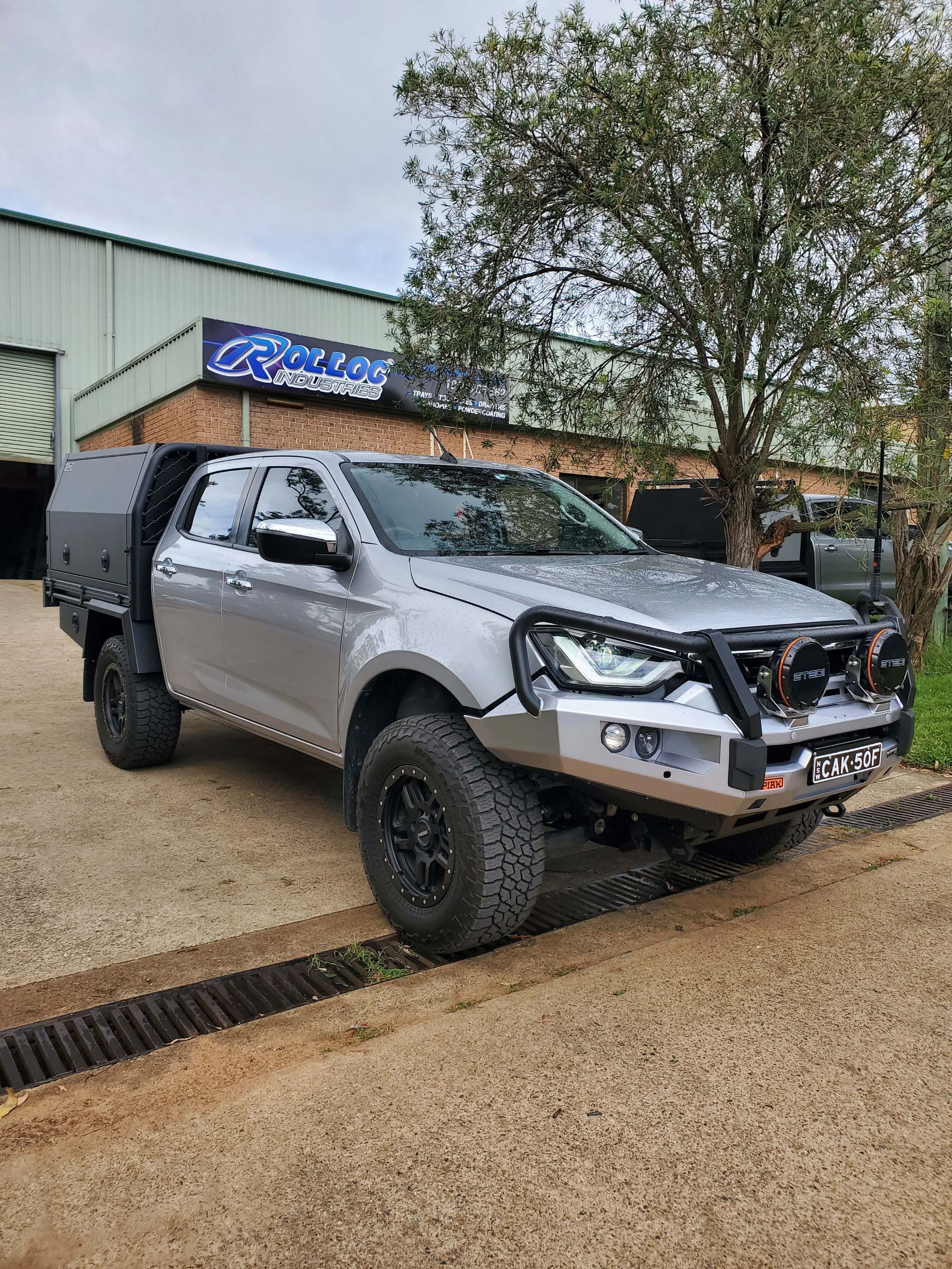 Canopy Installed on Gray Truck — Wilberforce, NSW — Rolloc Industries