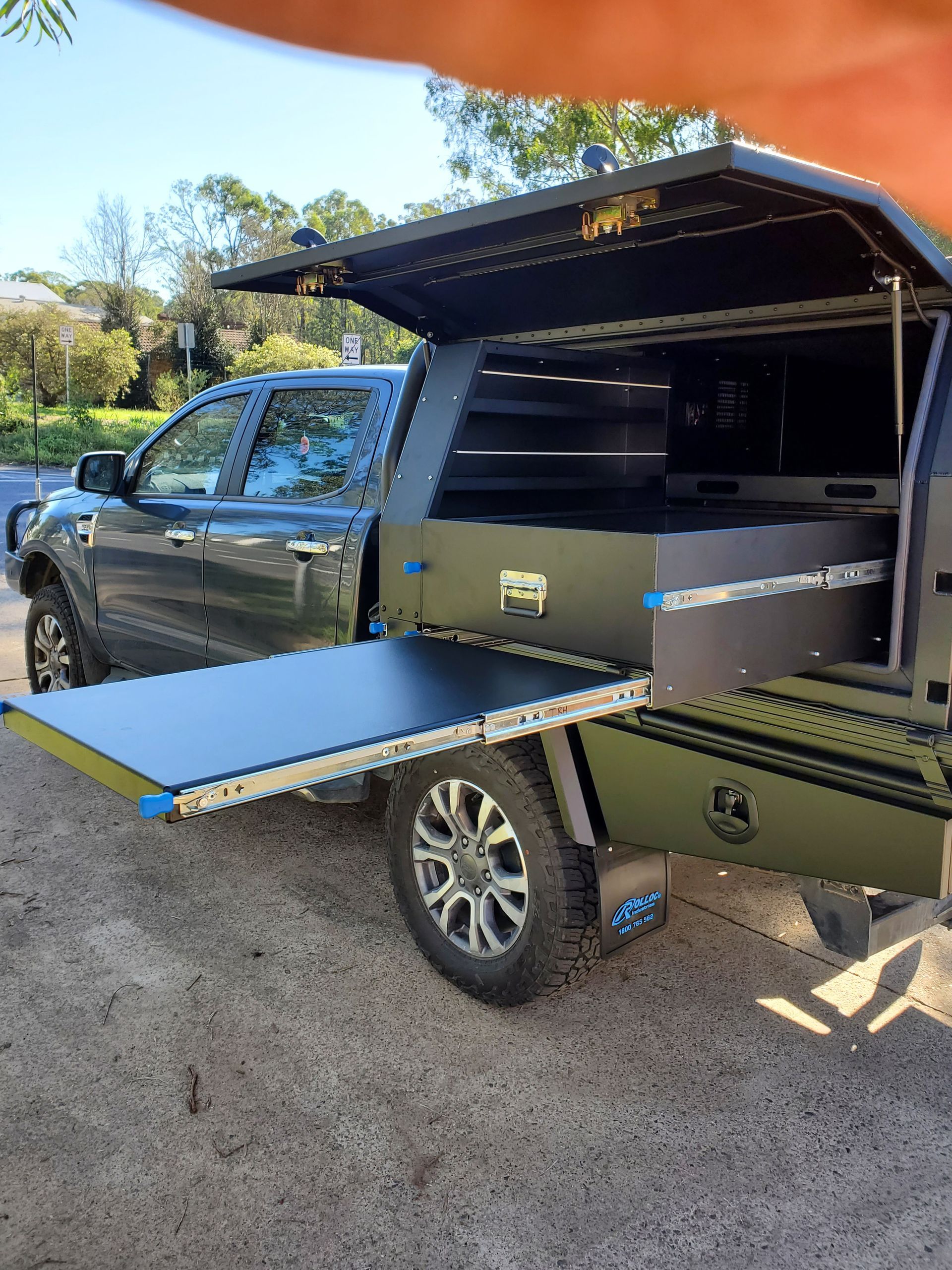 Canopy Black Finished Drawer — Wilberforce, NSW — Rolloc Industries