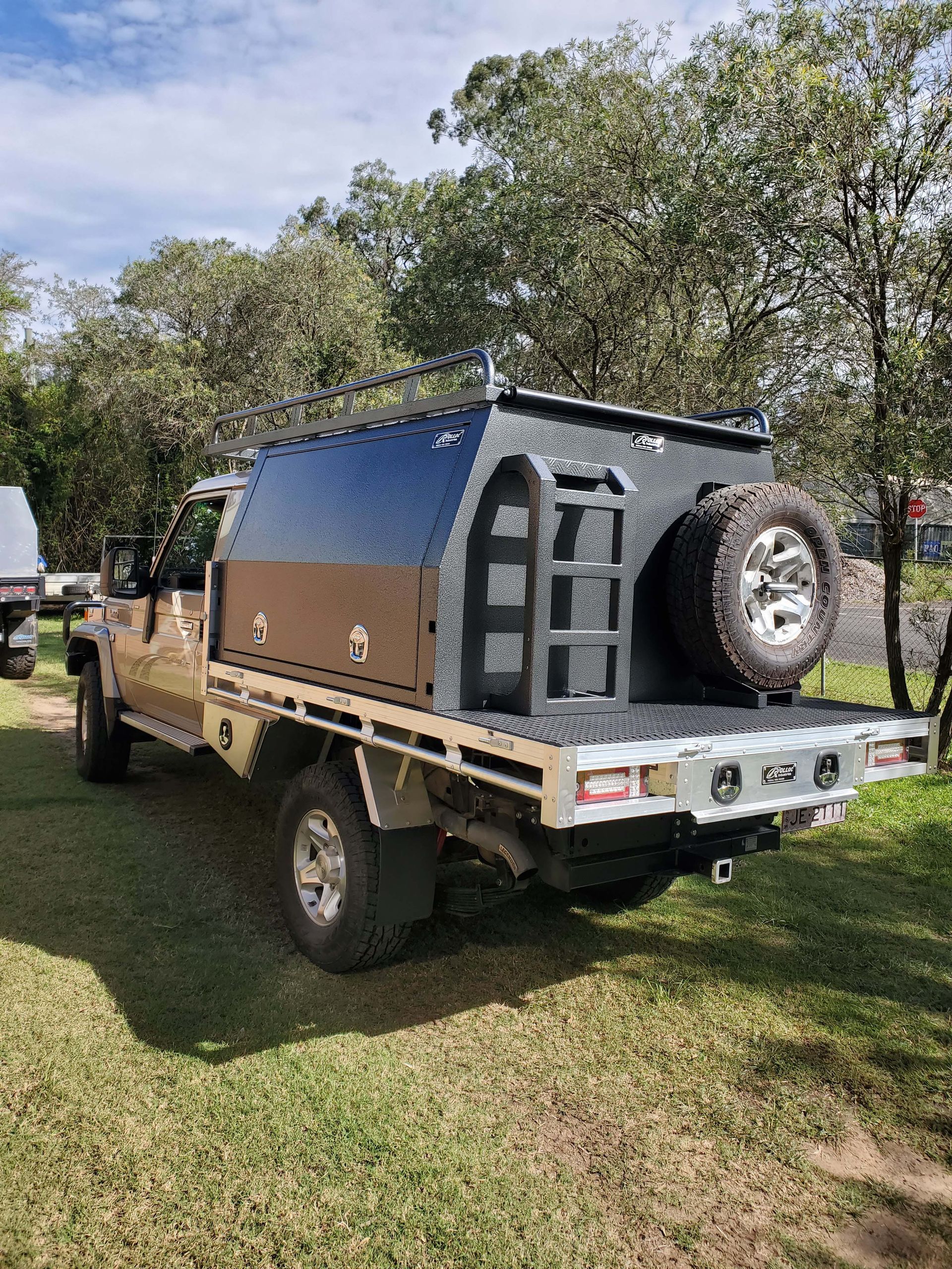 Custom Size Canopy Left Side View — Wilberforce, NSW — Rolloc Industries