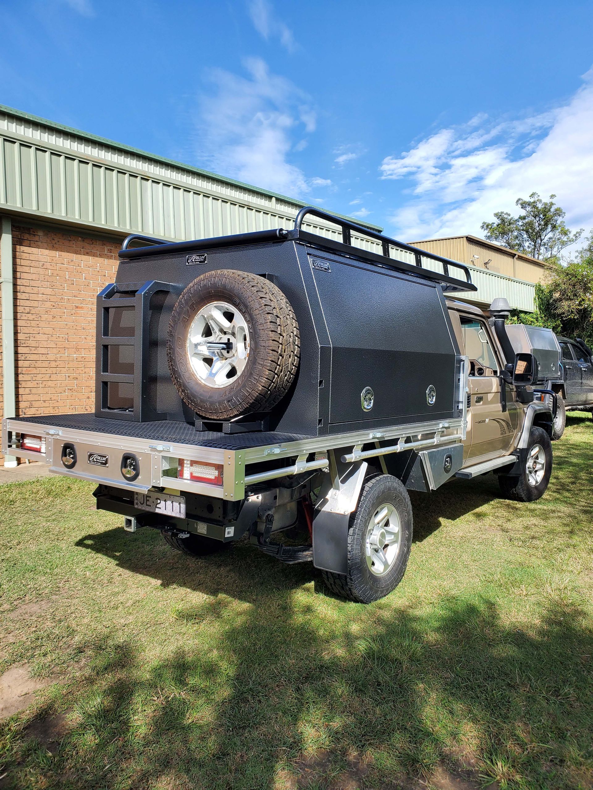 Custom Size Canopy Right Side View — Wilberforce, NSW — Rolloc Industries