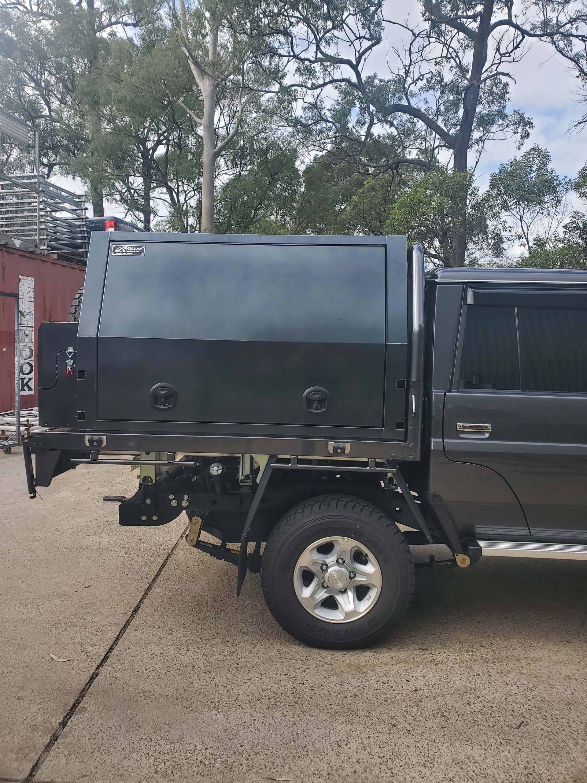 Black Landcruiser with Canopy — Wilberforce, NSW — Rolloc Industries