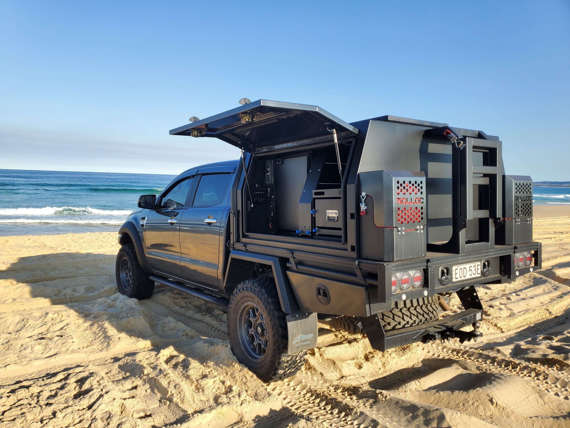 Truck on Beach — Wilberforce, NSW — Rolloc Industries