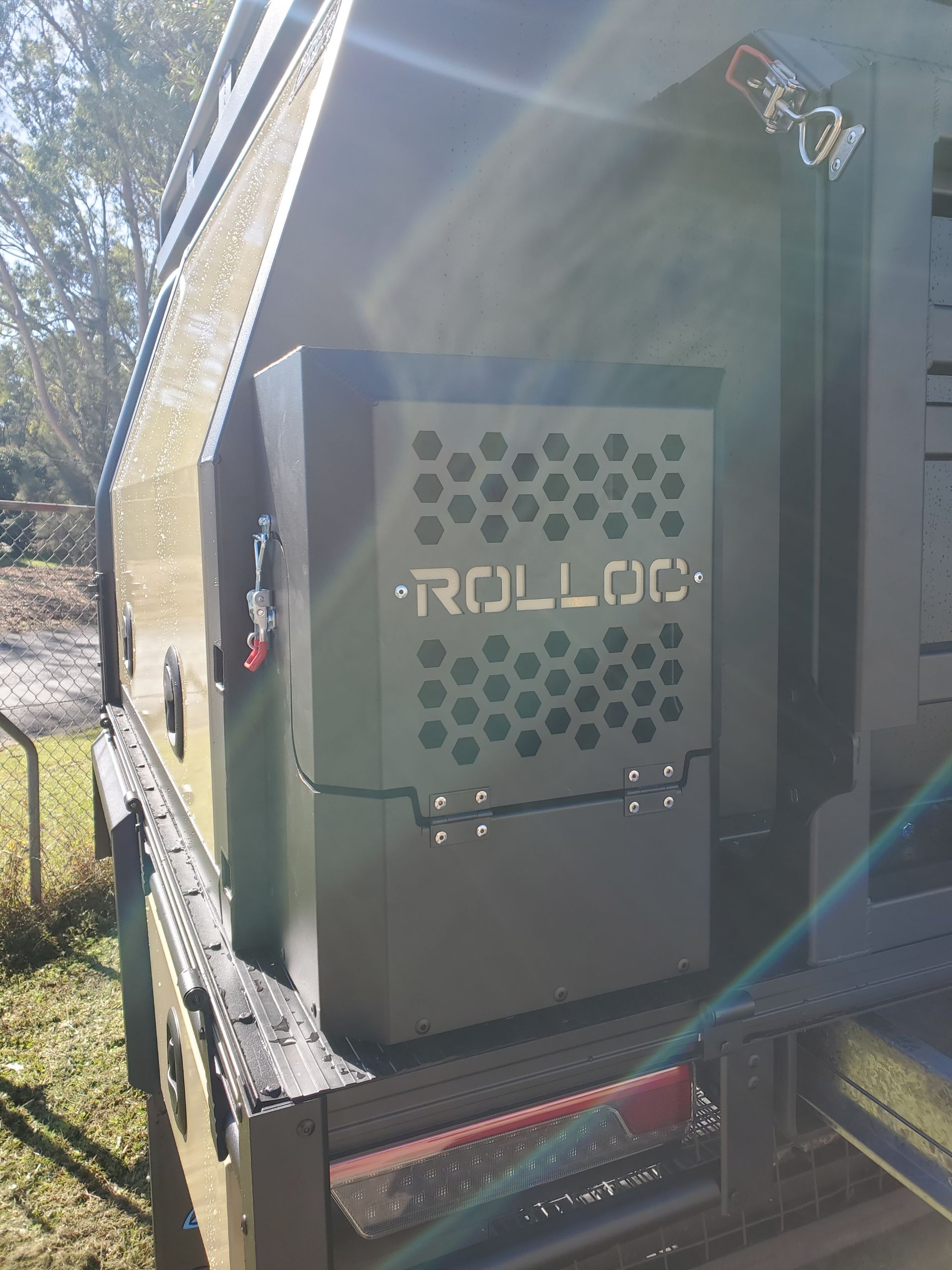 Jerry Can Holder with Custom Engrave — Wilberforce, NSW — Rolloc Industries