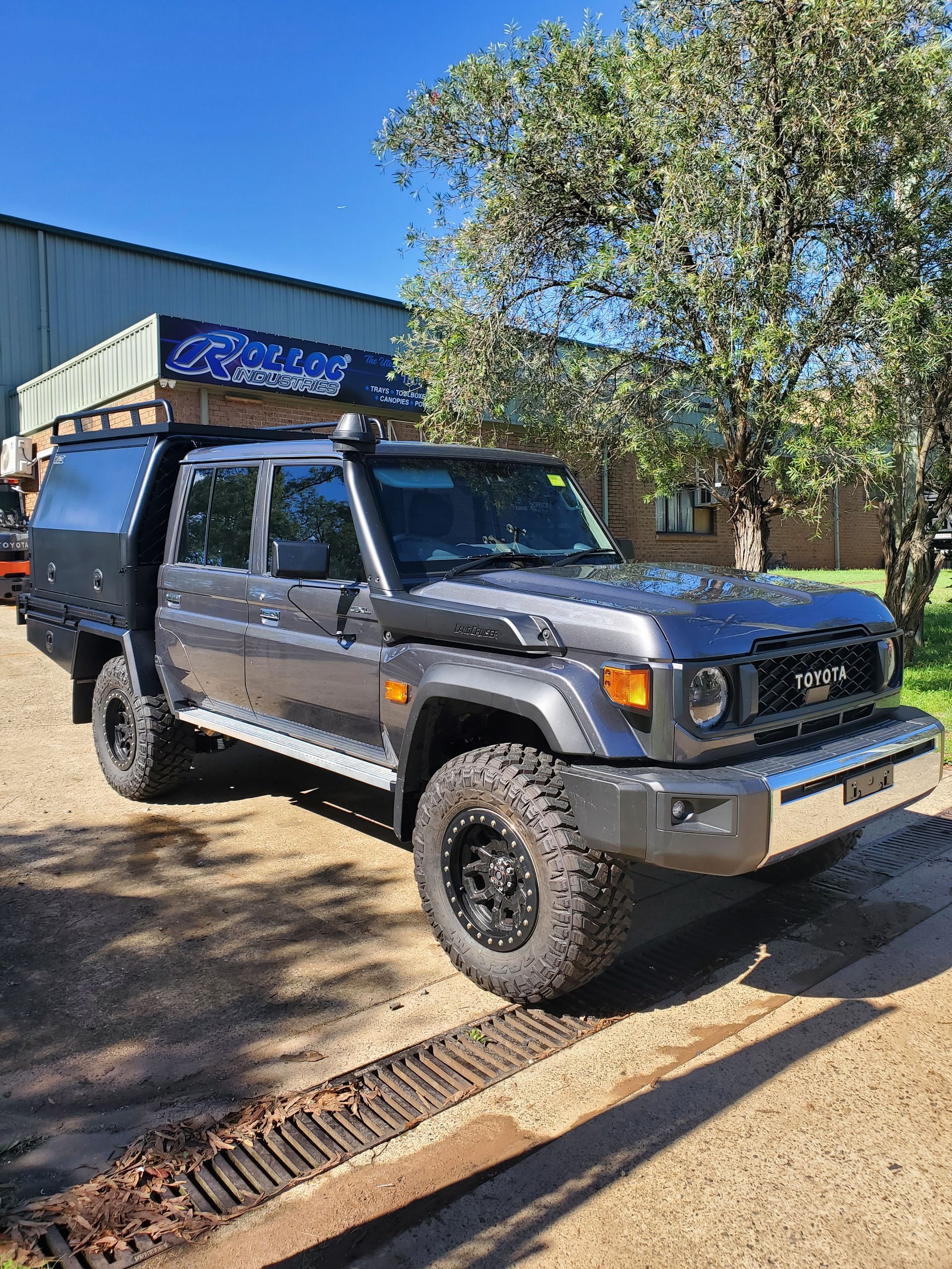 Black Pick Up Car — Wilberforce, NSW — Rolloc Industries