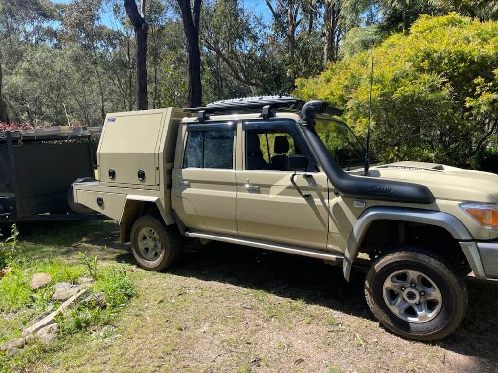 Beige Landcruiser with Canopy — Wilberforce, NSW — Rolloc Industries