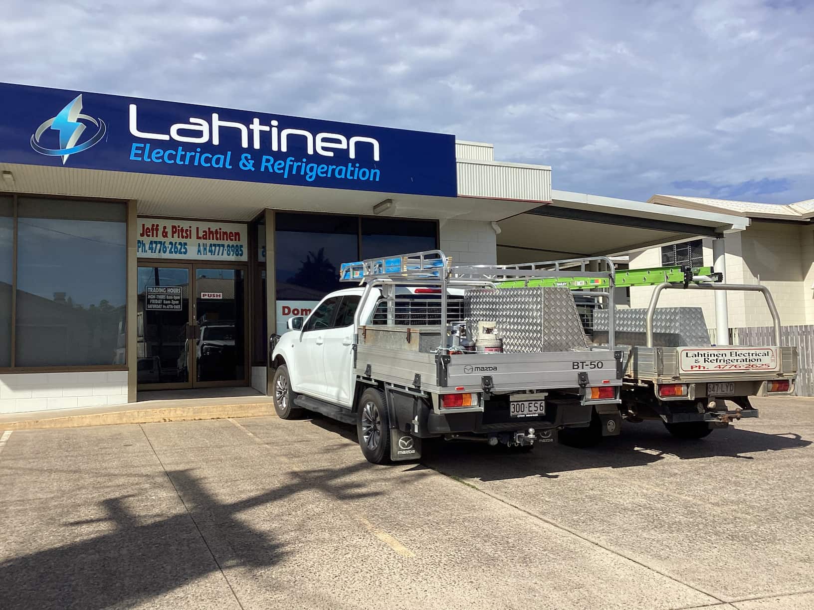 Company  Car Front View — Lahtinen Electrical And Refrigeration in Ingham, QLD