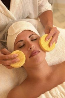 Salon Services — Massaging the Woman's Face in Apple Valley, CA