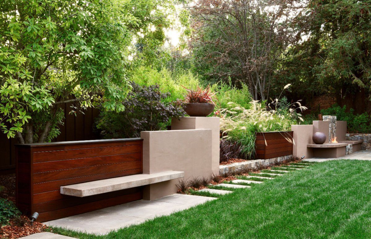 Seattle concrete patio project with integrated lighting features