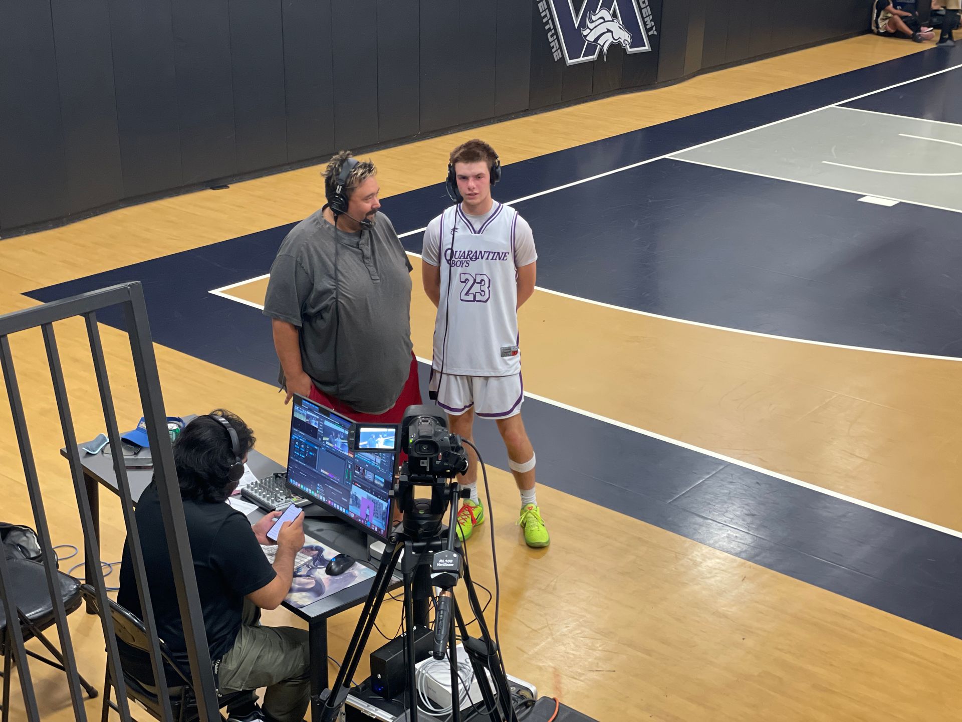 Interviewed after AAU Game