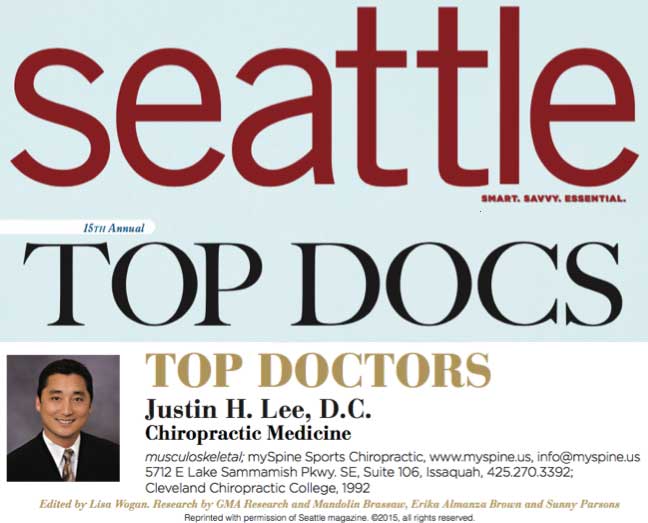 Seattle top doctors justin h. lee d.c. chiropractic medicine
