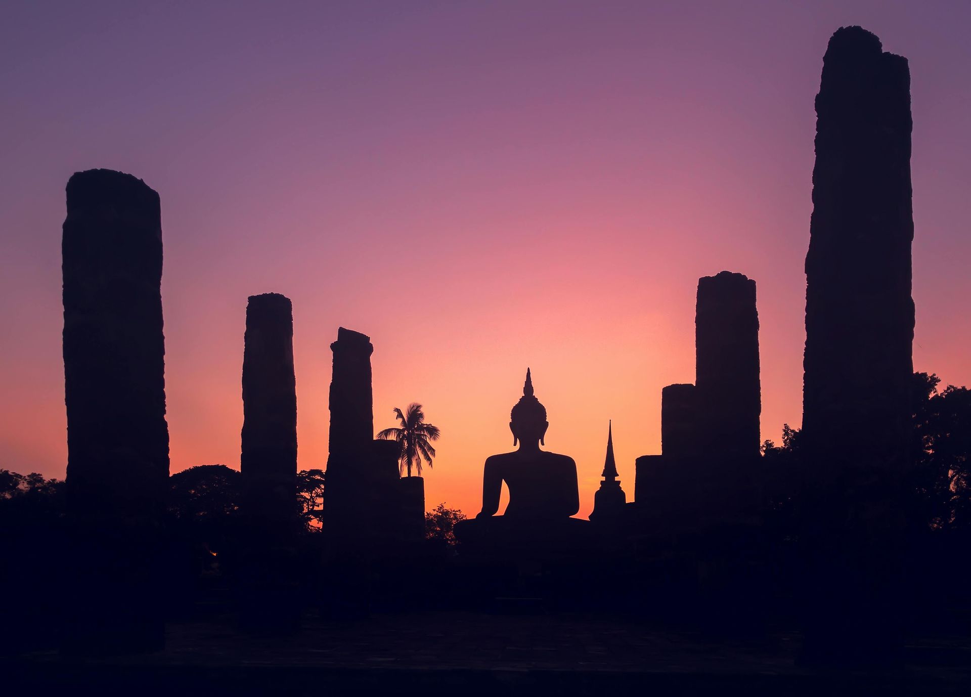 Thailand temples with Bhudda