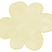 A white flower shaped object on a white background. | 19th Avenue Garage