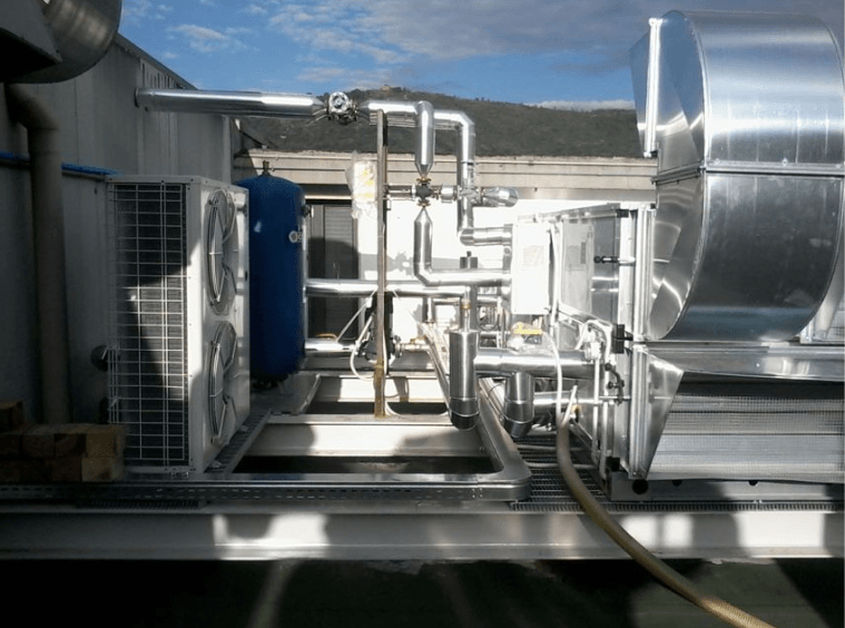 Impianto areazione industriale