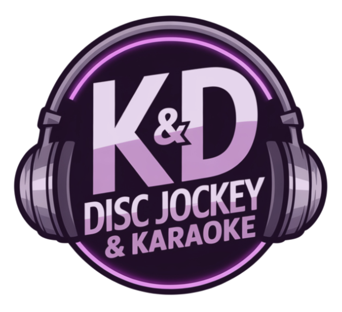 K & D Disc Jockey & Karaoke logo